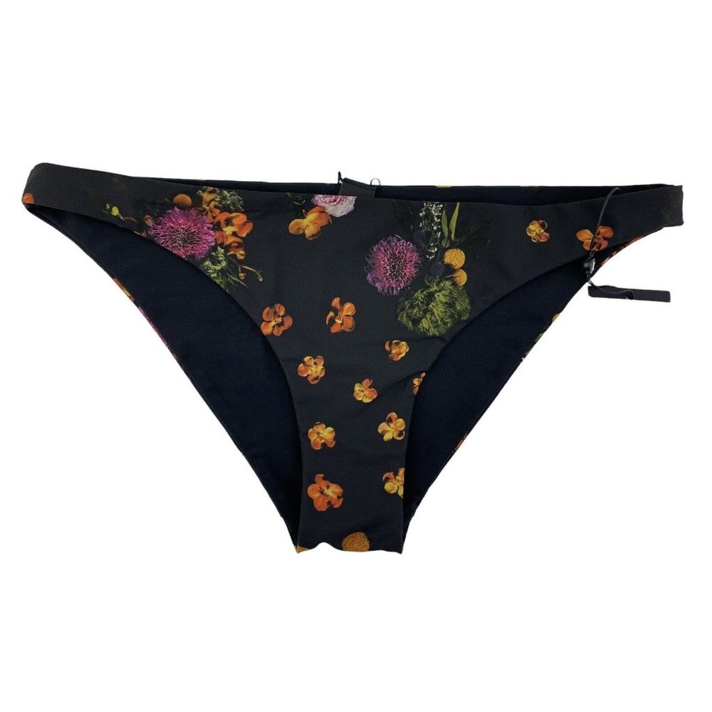 Hurley Women's Quick Dry Winter Floral Reversible Surf Bikini‎ Bottom Black XS